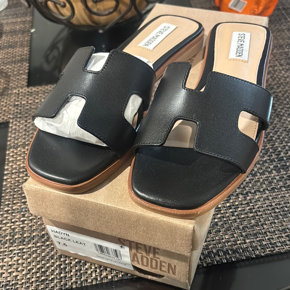Steve Madden Women's Black Sandals